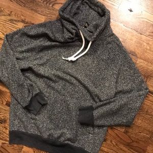 Planet Gold Cowl Neck Hoodie Sweatshirt